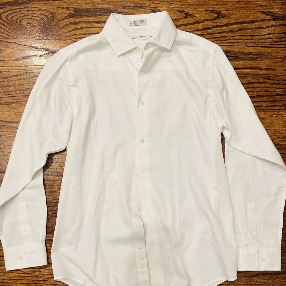 Calvin Klein Smart formal kids white shirt